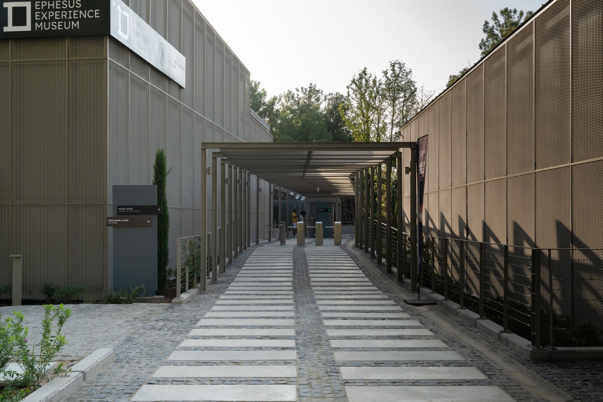 The entrance walkway of the Ephesus Experience Museum